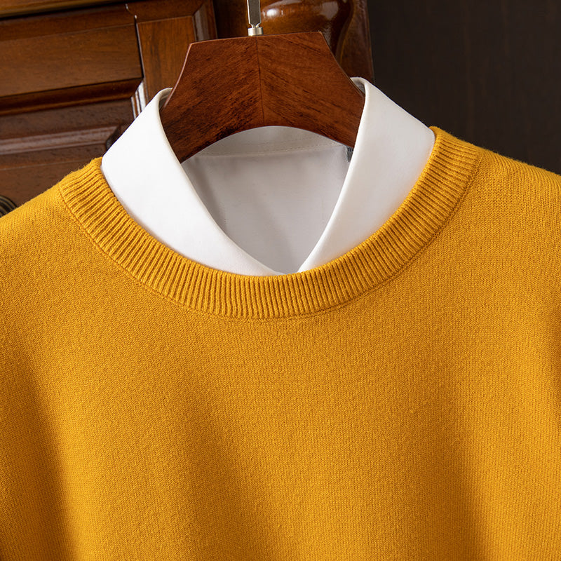 Men's Long Sleeve Cashmere Sweater