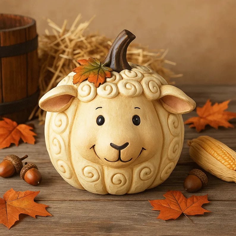Farm Animal Pumpkin Figurines