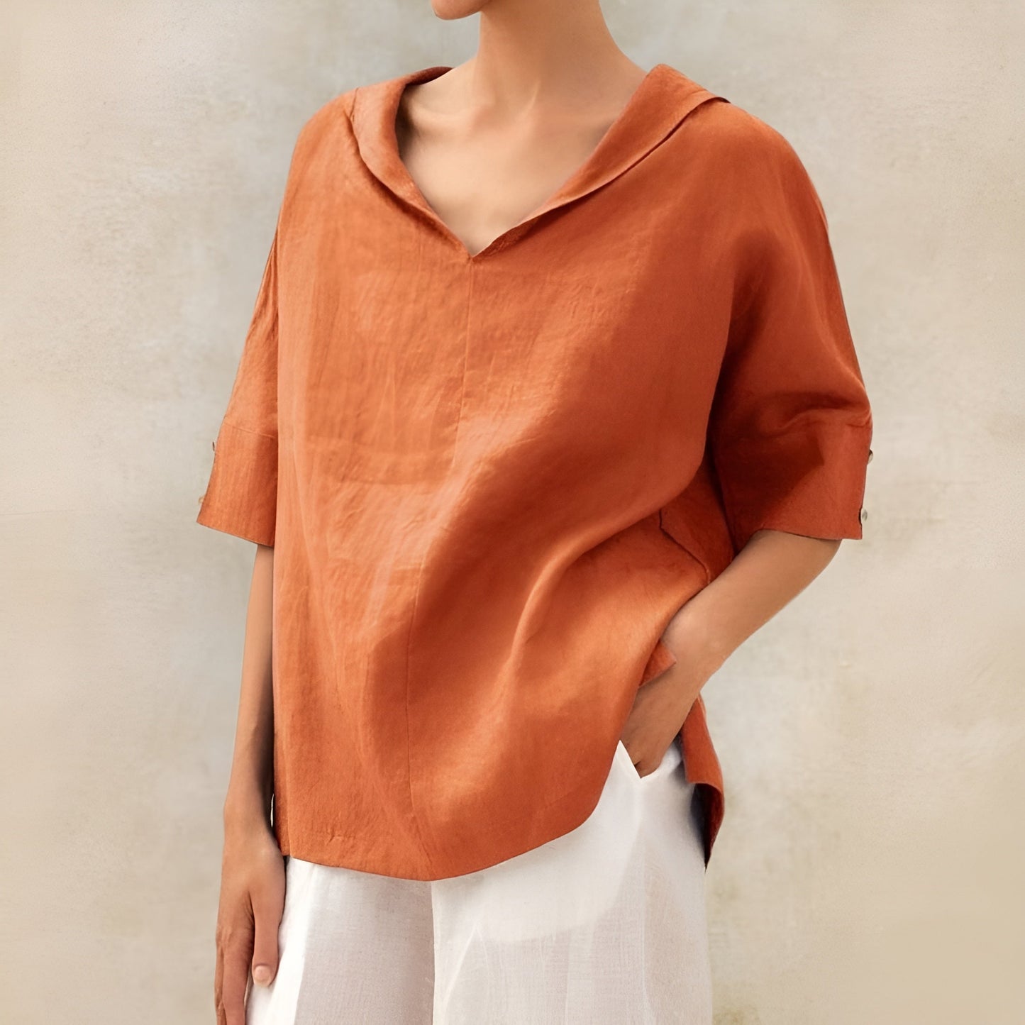 LINEN BLOUSE
