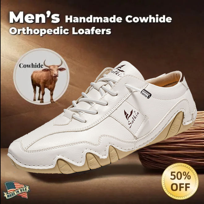 Last day 50% off 🔥⏱️Christmas sale⏱️🔥Men's genuine slip-on loafers（Free shipping）