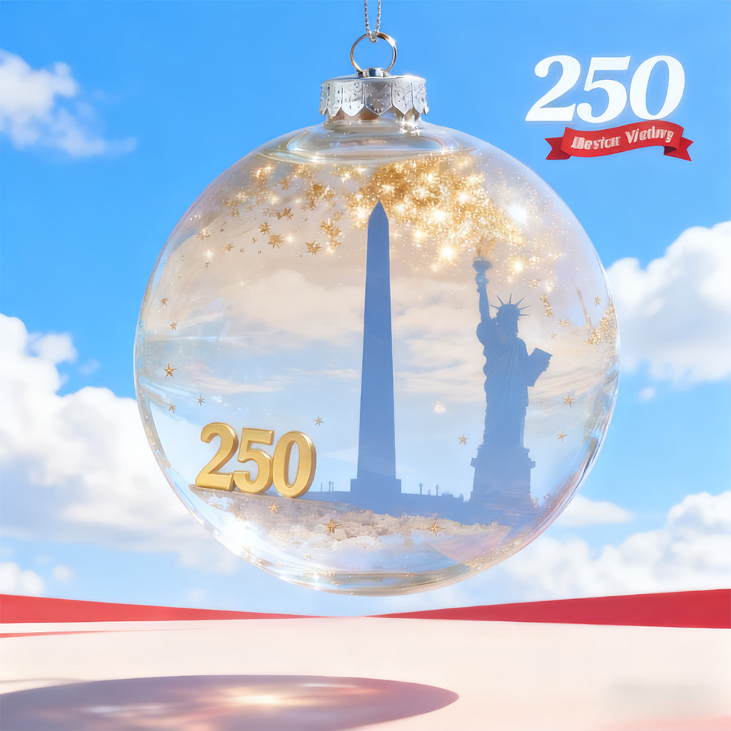 🔥Last Day 60% Off - Celebrating America's 250th Anniversary Glass Decorative Set