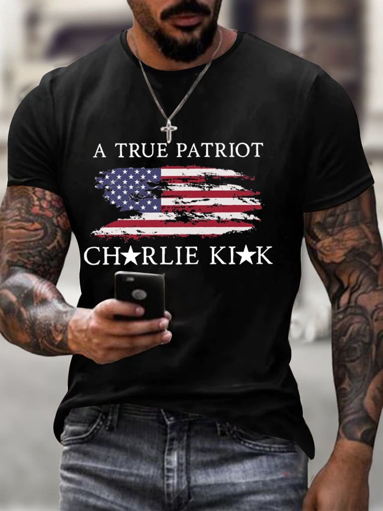 True Patriot Printed Casual T-shirt