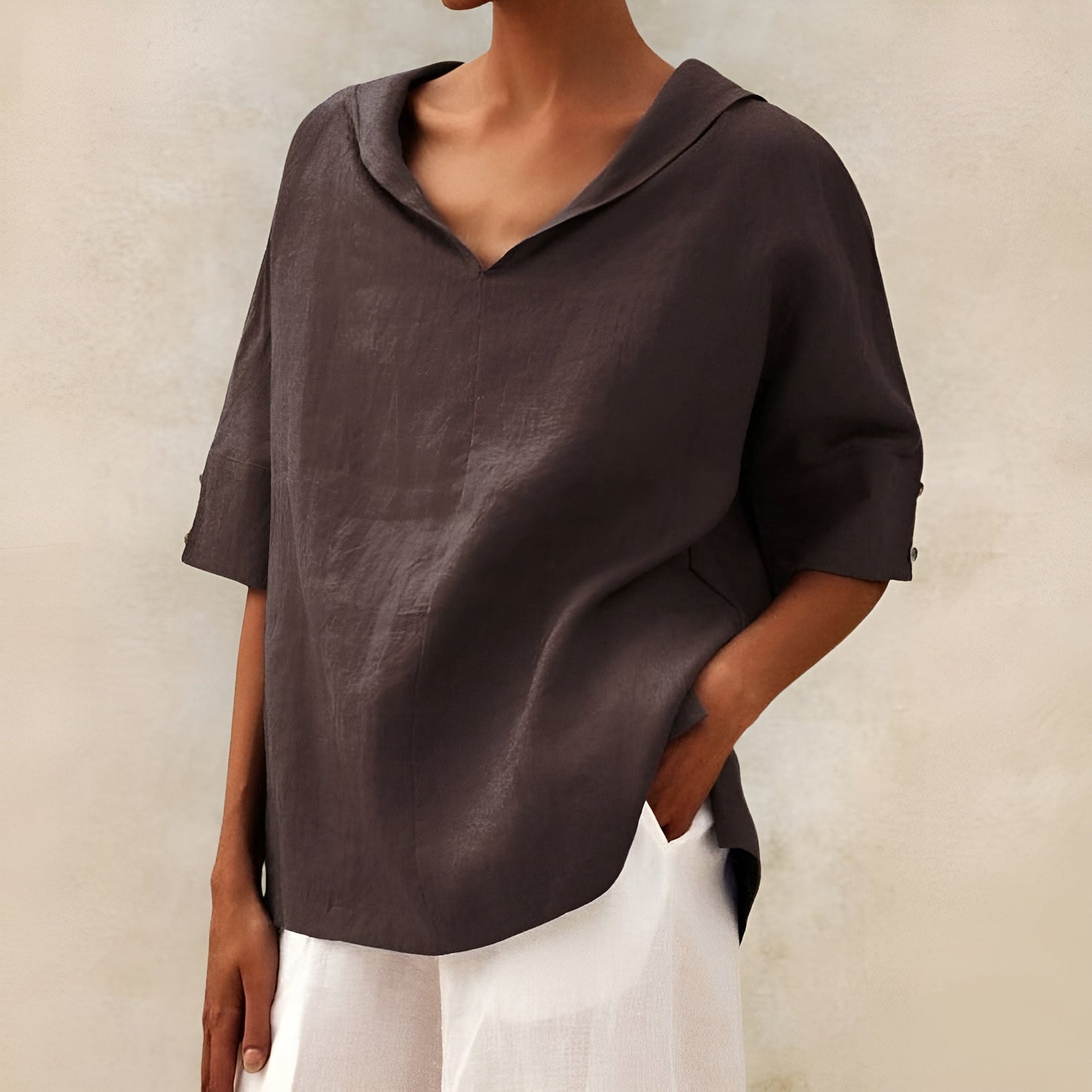 LINEN BLOUSE