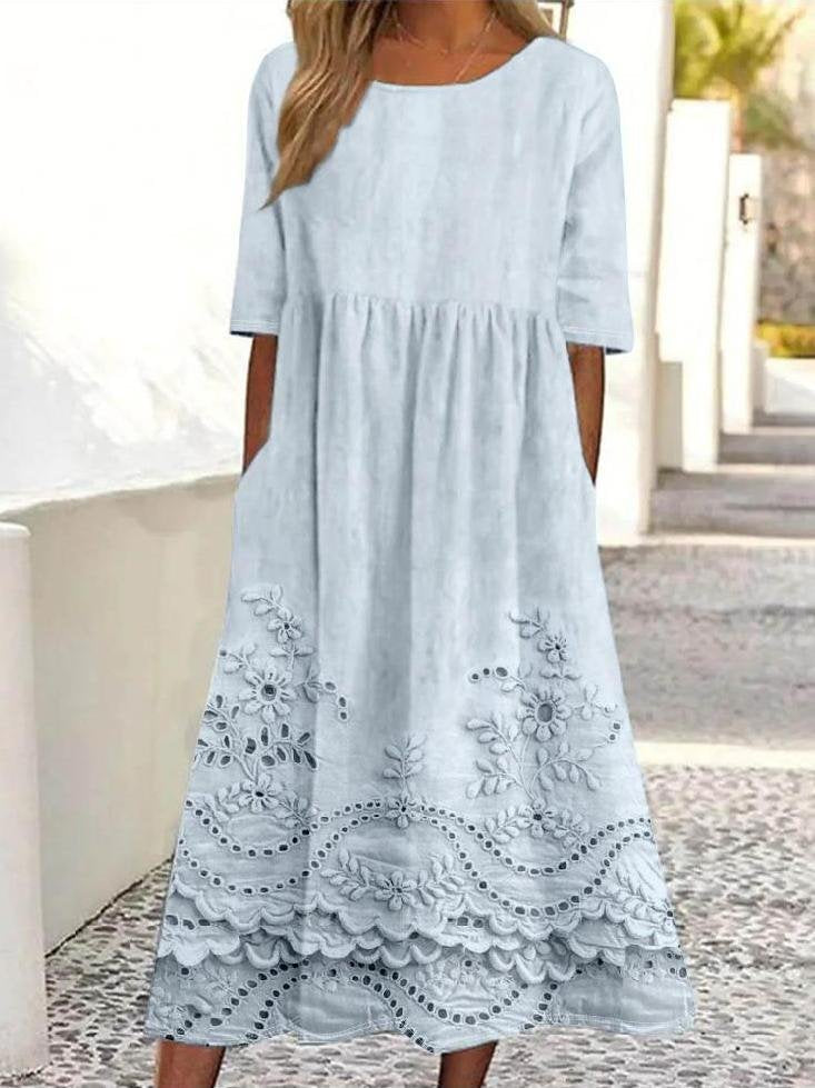 Women's Mid-Length Dress for Spring & Summer