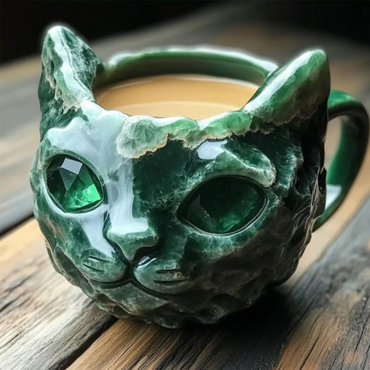 Crystal Geode Cat Mug