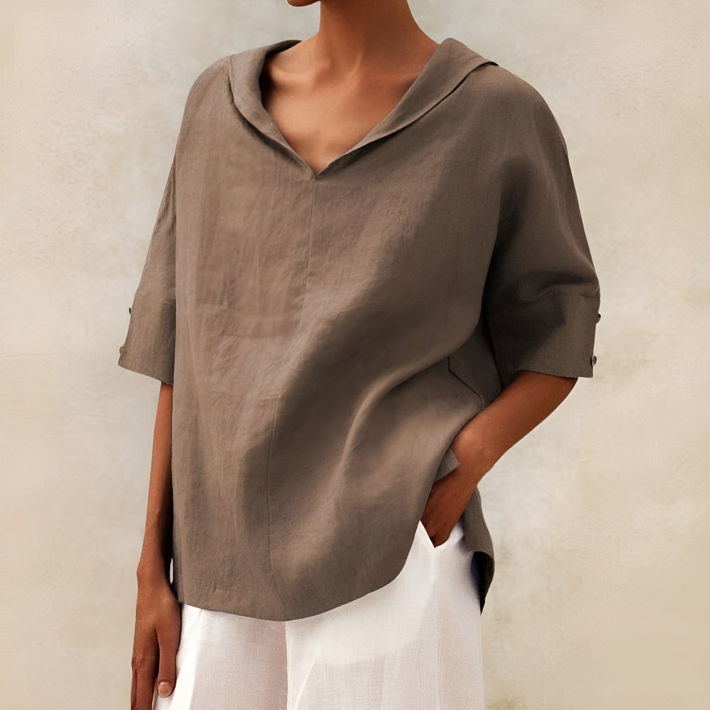 LINEN BLOUSE