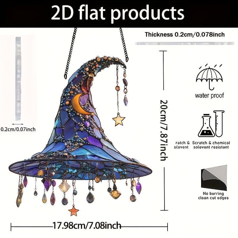 Witch Hat Design Hanging Ornament