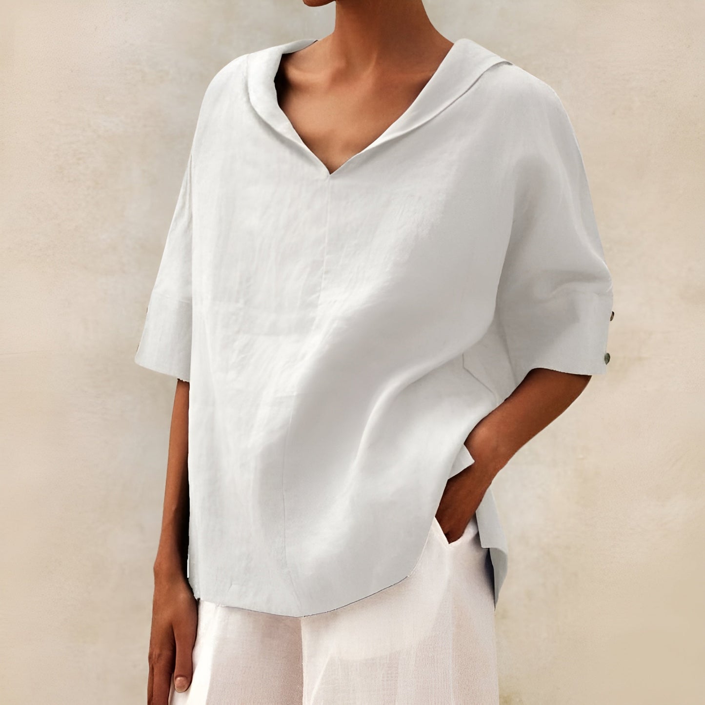 LINEN BLOUSE