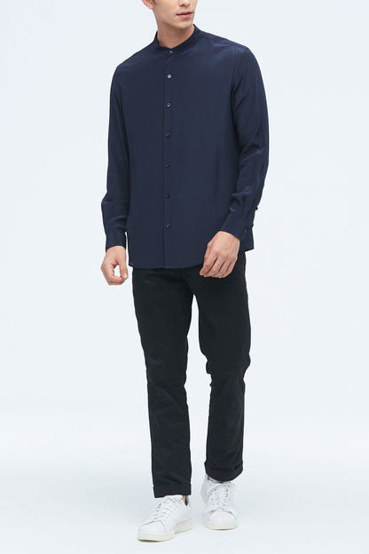 Men's Business Formal Silk Shirt