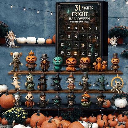 🔥LAST DAY 49% OFF - 👻31 Nights of Fright – Halloween Countdown Box with Figurines