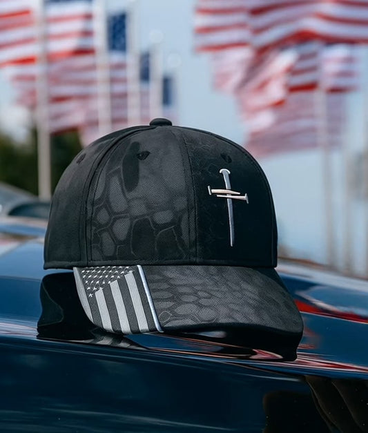 🔥✝️Adjustable Jesus 3 Nail Cross Hat🎁