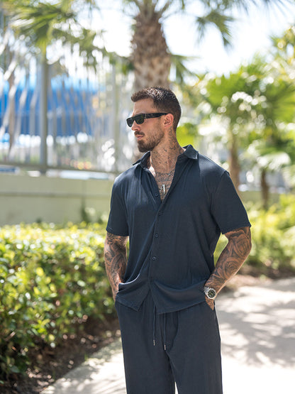 Casual Loose Fit Shirt Sets