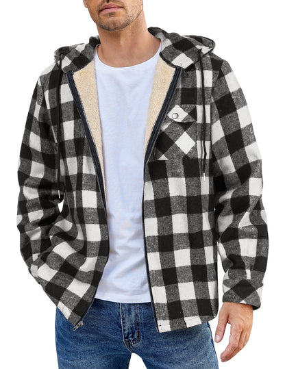 Comfy Plaid Flannel Lined Jacket