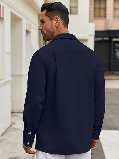 Casual Lightweight Shirt Jacket