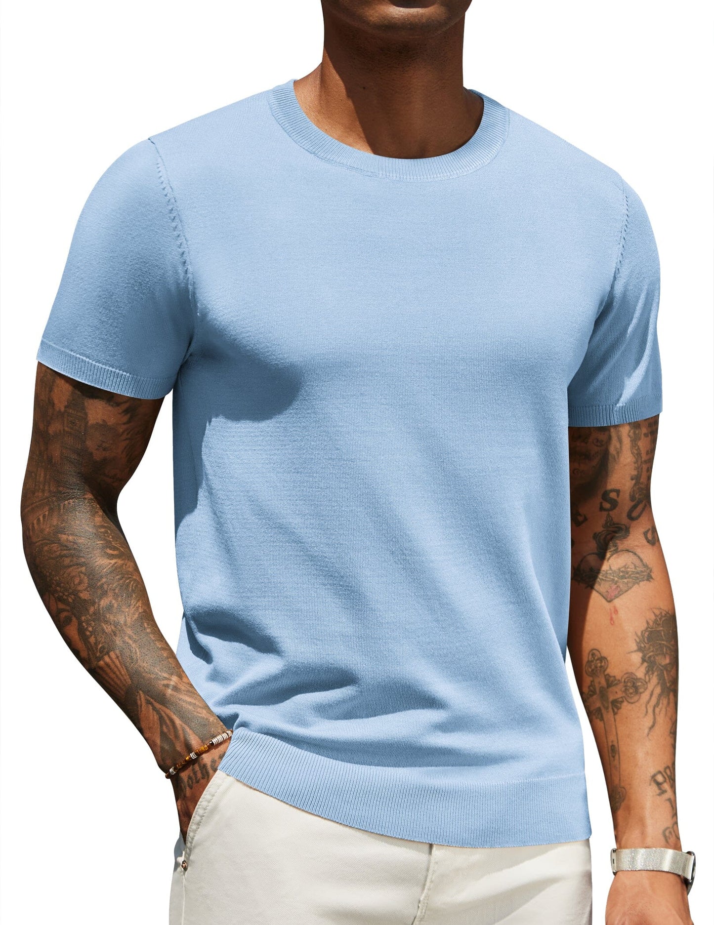 Casual Basic Knit T-Shirt