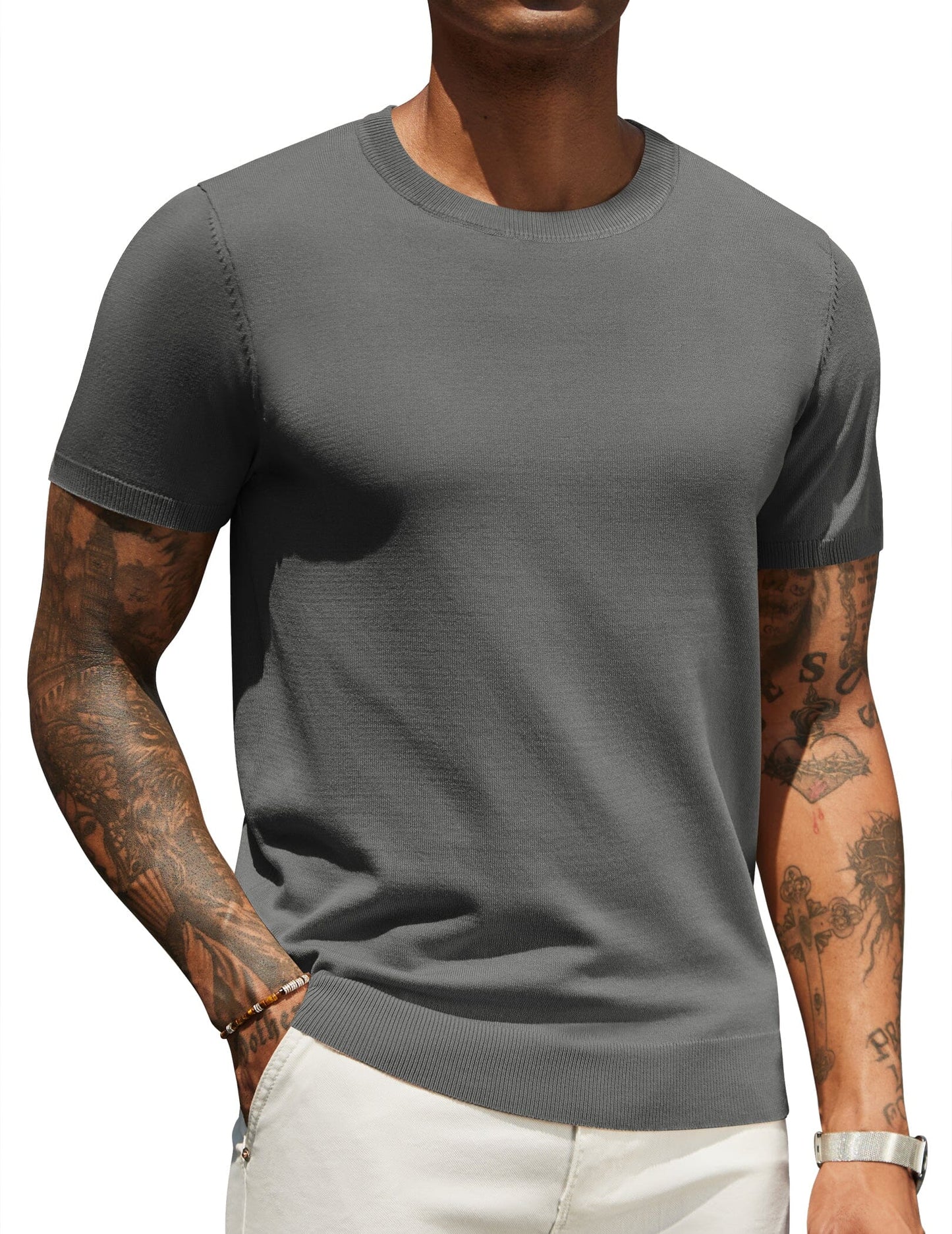 Casual Basic Knit T-Shirt