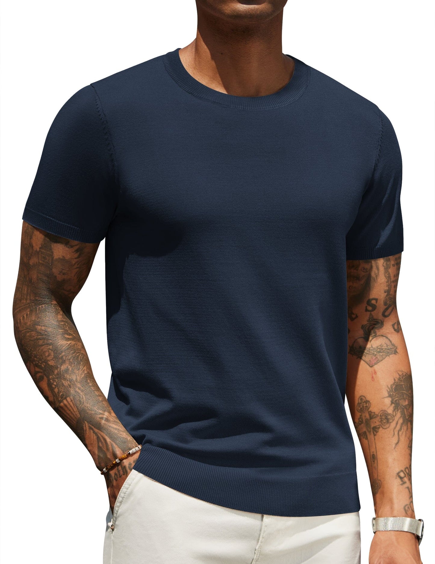 Casual Basic Knit T-Shirt