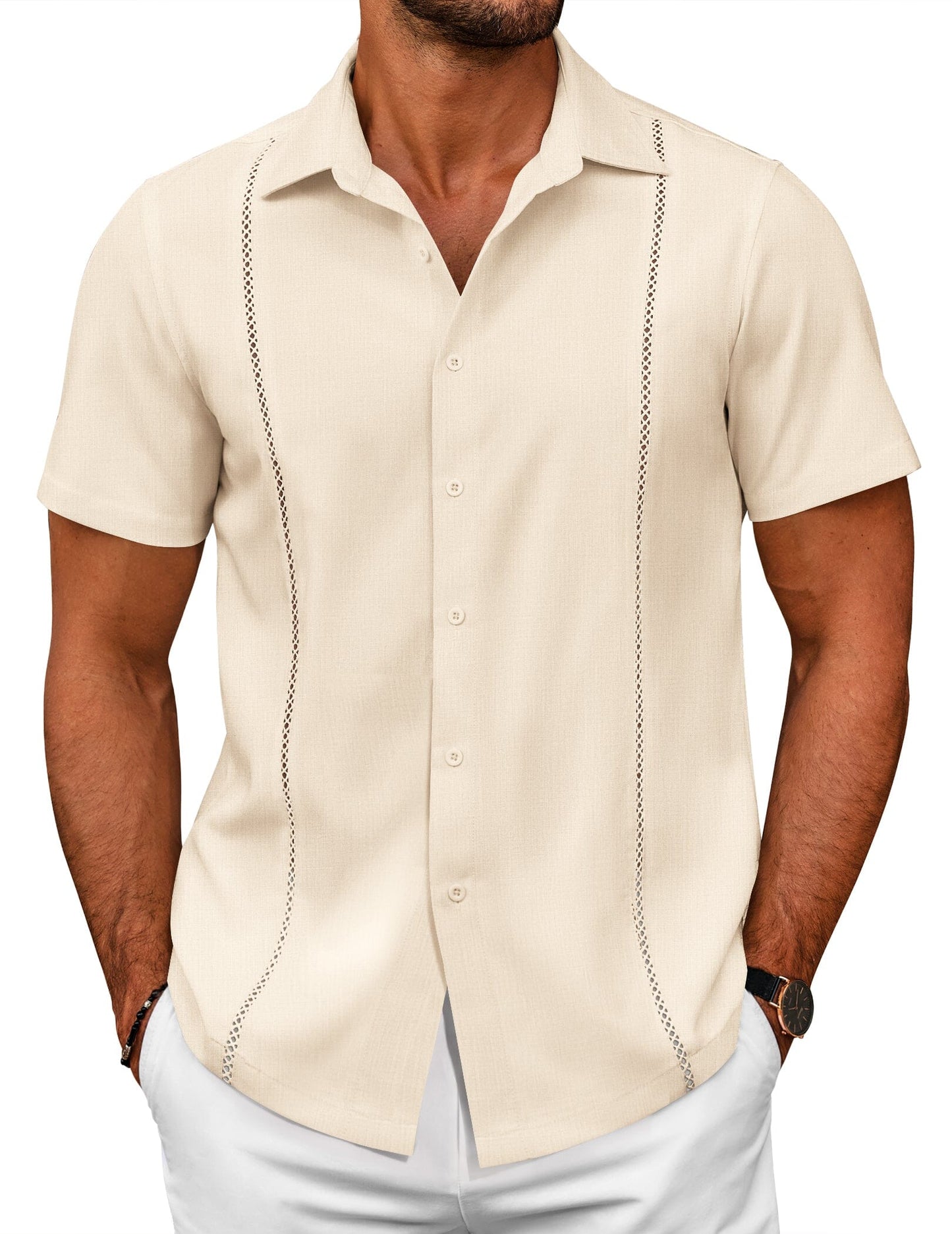 Summer Cuban Guayabera Shirt