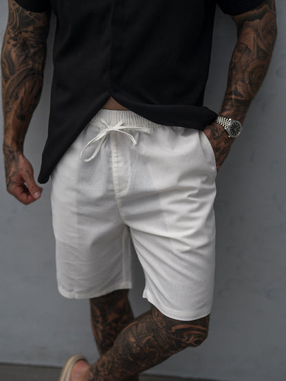 Casual Summer Linen Blend Shorts