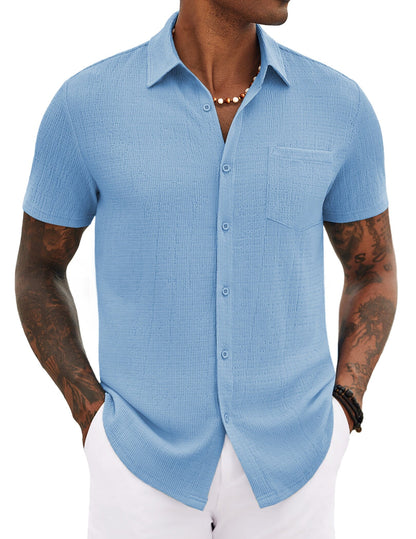 Casual Summer Textured Shirt