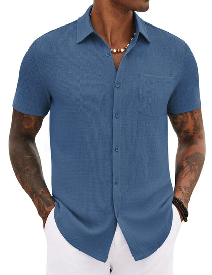 Casual Summer Textured Shirt