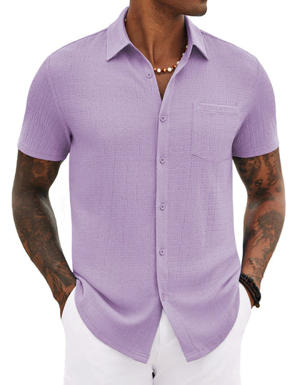 Casual Summer Textured Shirt