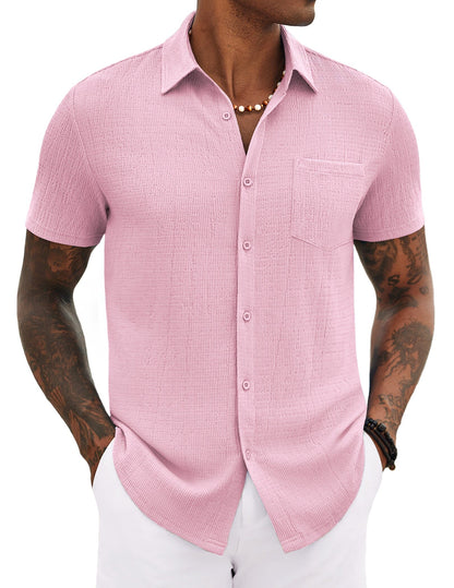 Casual Summer Textured Shirt