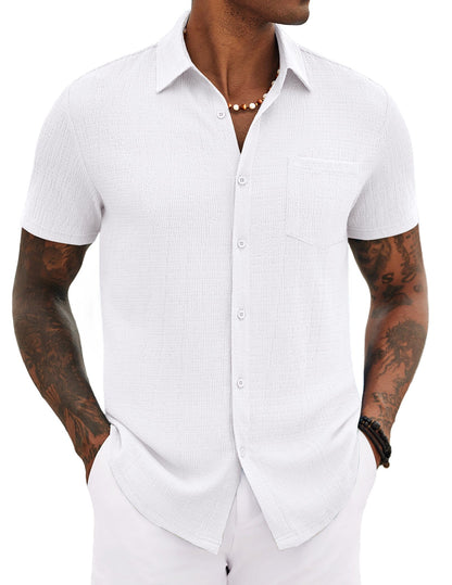Casual Summer Textured Shirt