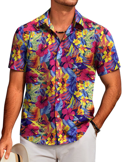 Tropical Floral Beach Shirt
