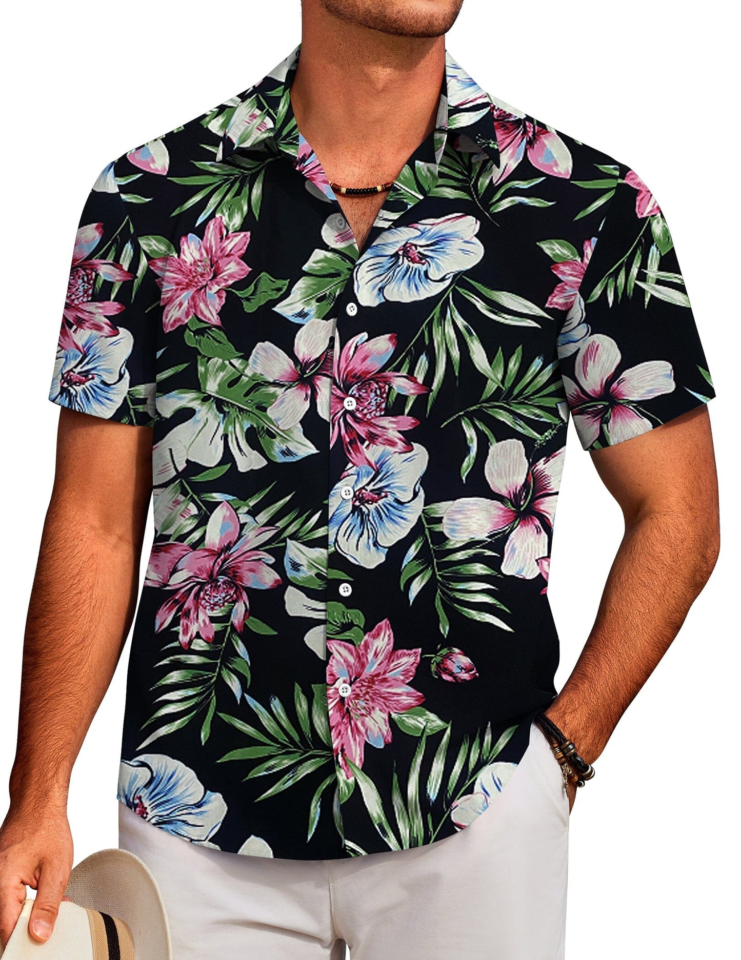 Tropical Floral Beach Shirt