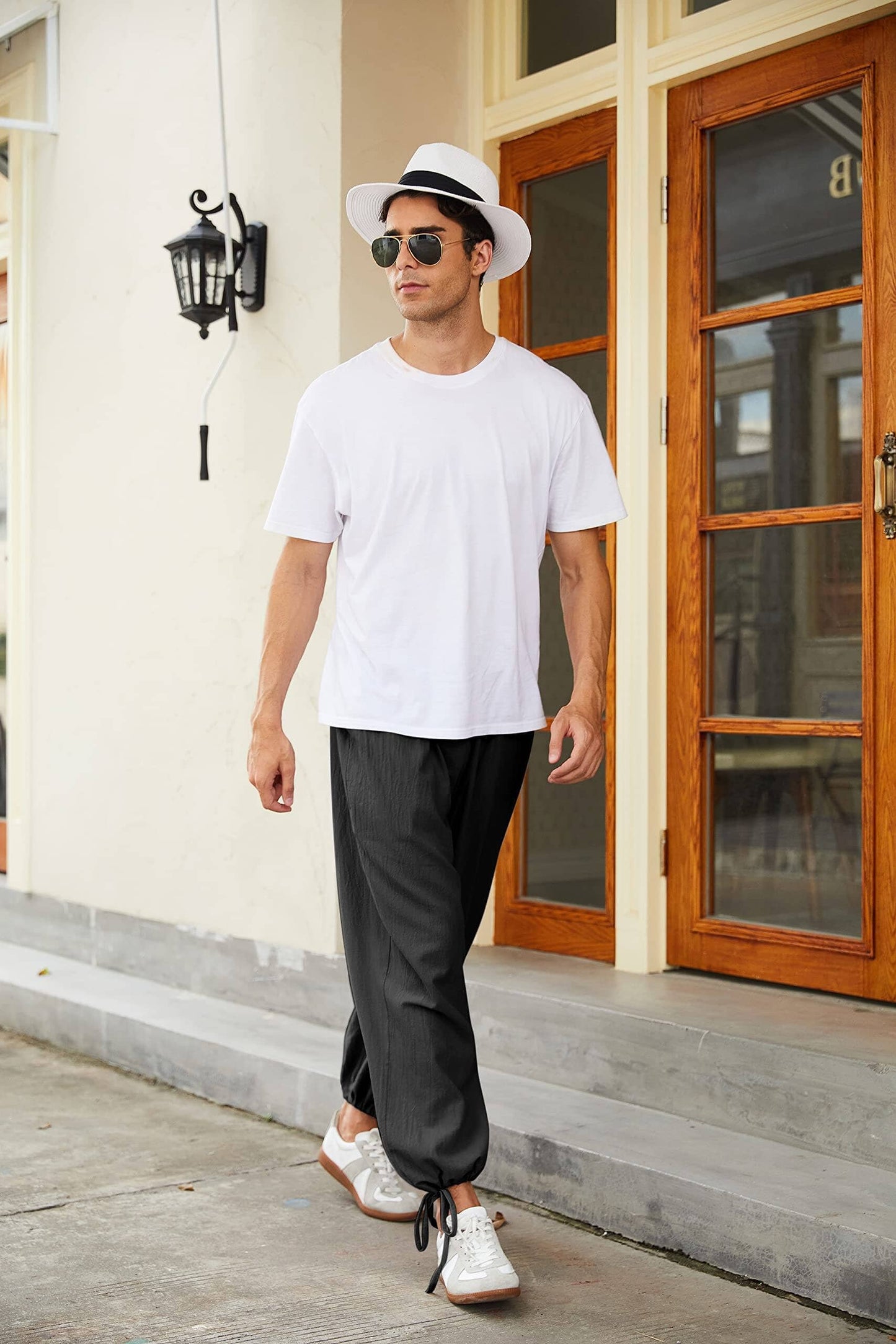 Cotton Linen Style Loose Yoga Pants