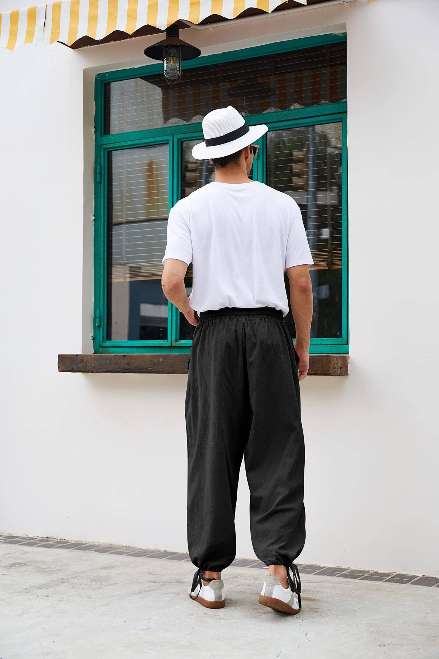 Cotton Linen Style Loose Yoga Pants