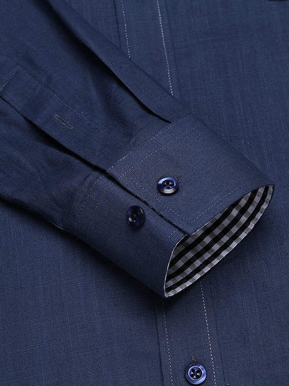 Long-Sleeve Cotton Linen Shirt