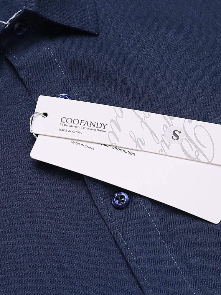 Long-Sleeve Cotton Linen Shirt