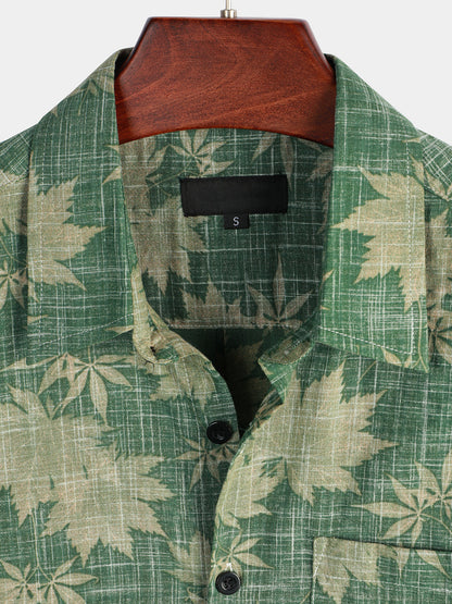Men's Retro Casual Holiday Pocket Hawaiian Shirt