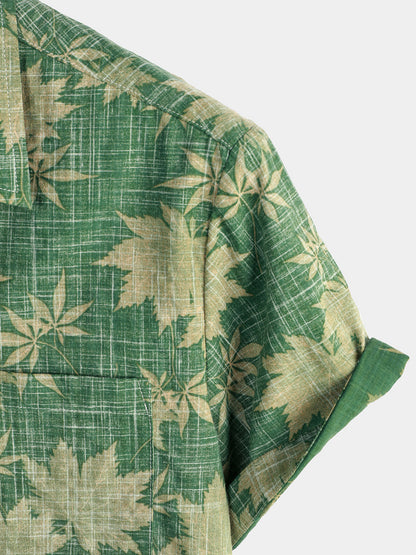 Men's Retro Casual Holiday Pocket Hawaiian Shirt