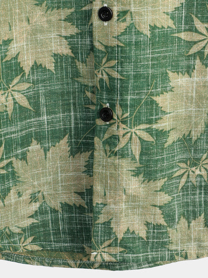 Men's Retro Casual Holiday Pocket Hawaiian Shirt