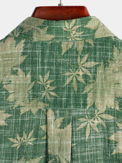 Men's Retro Casual Holiday Pocket Hawaiian Shirt