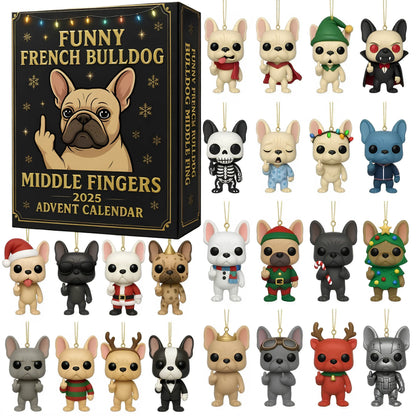 2025 Funny French Bulldog Advent Calendar