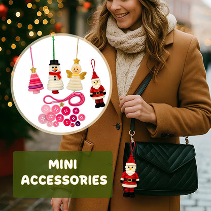 ☃️ DIY Button Snowman Ornament Kit