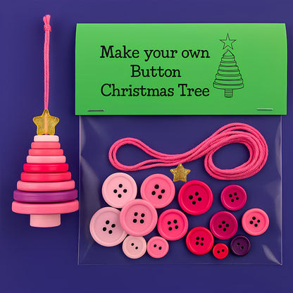 ☃️ DIY Button Snowman Ornament Kit