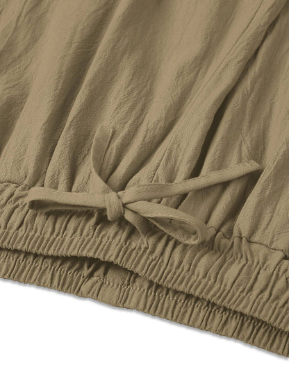 Cotton Linen Style Loose Yoga Pants