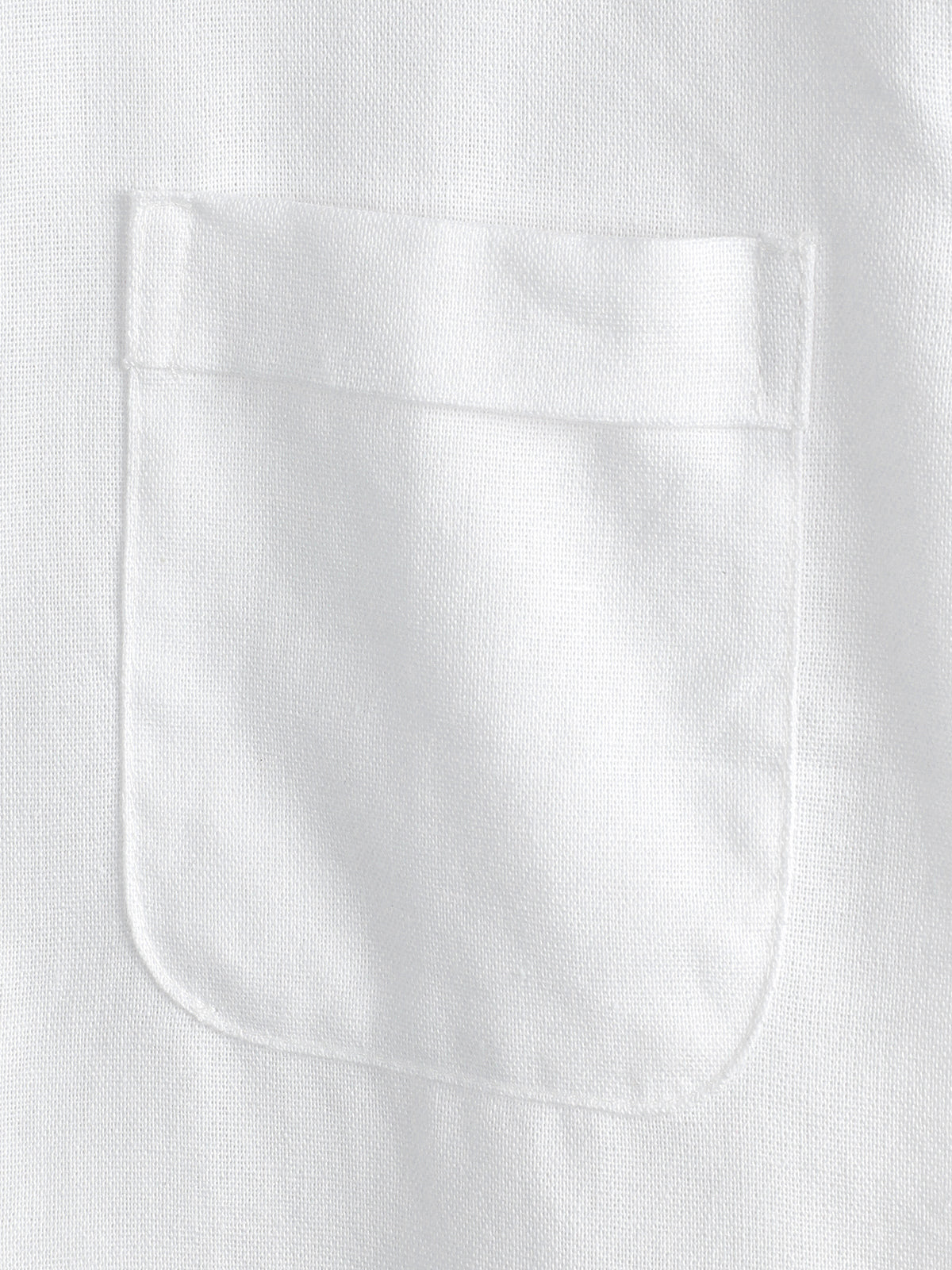 Men's Solid Color Stand Collar Half Button Pocket Front Shirt