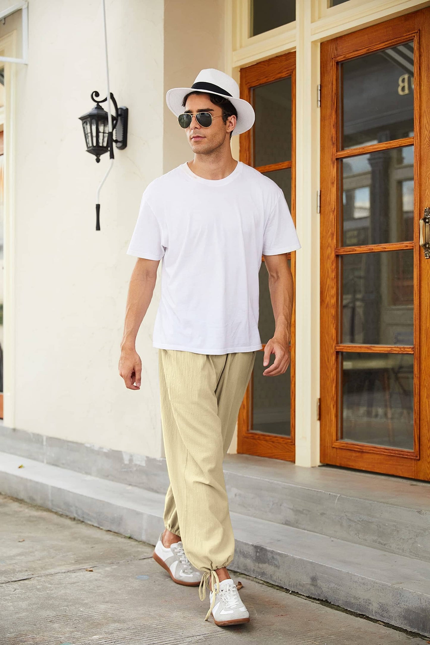 Cotton Linen Style Loose Yoga Pants