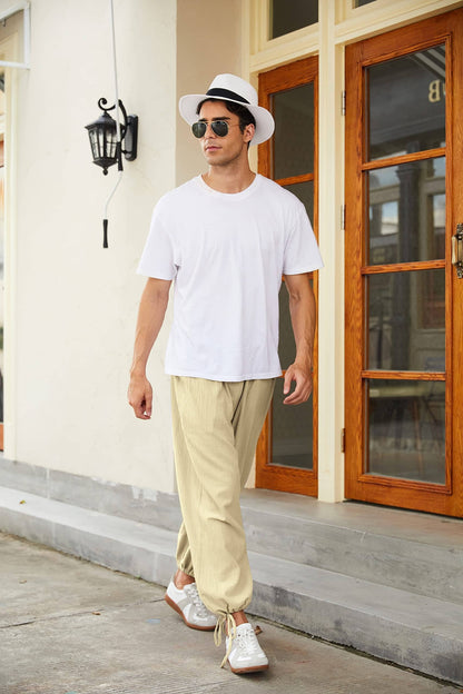 Cotton Linen Style Loose Yoga Pants