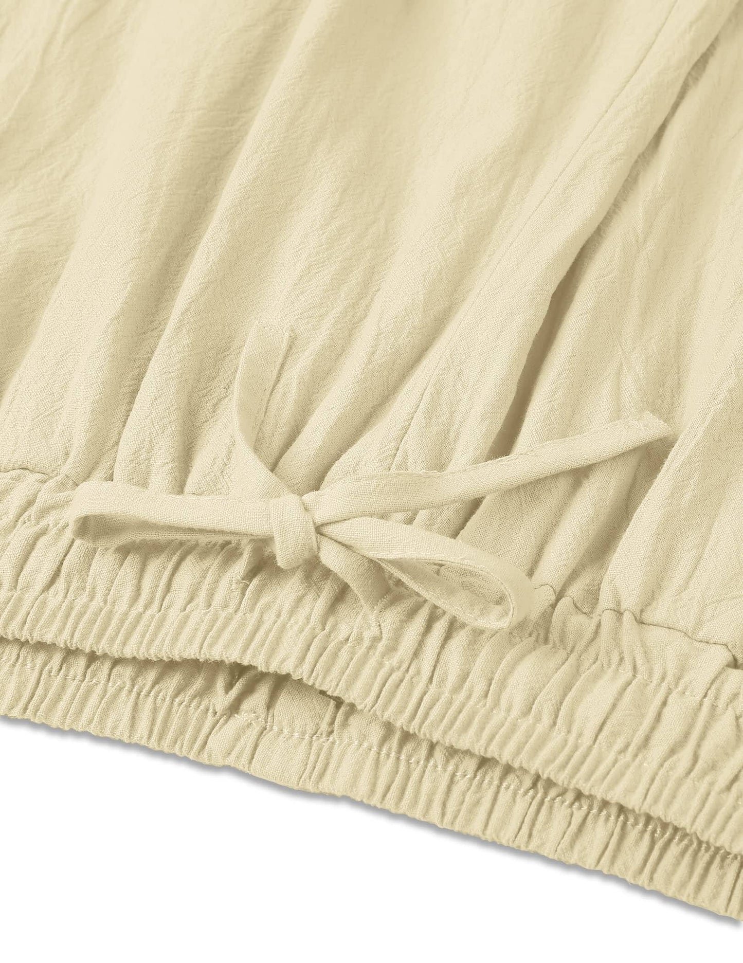 Cotton Linen Style Loose Yoga Pants