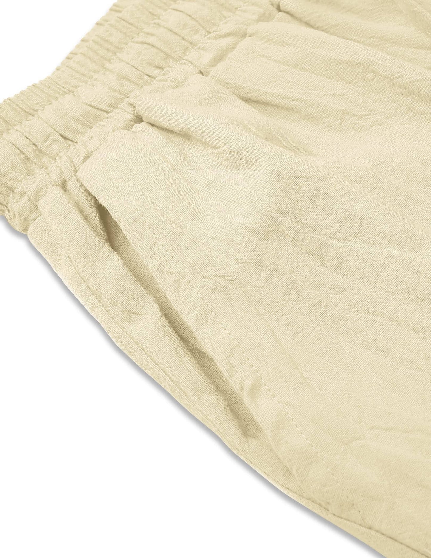 Cotton Linen Style Loose Yoga Pants