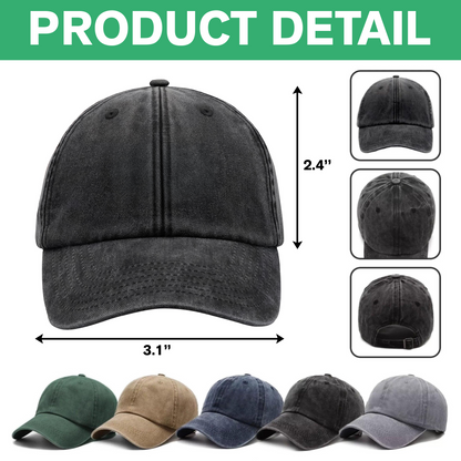 United We Stand 250th Anniversary USA Veteran Washed Denim Baseball Cap