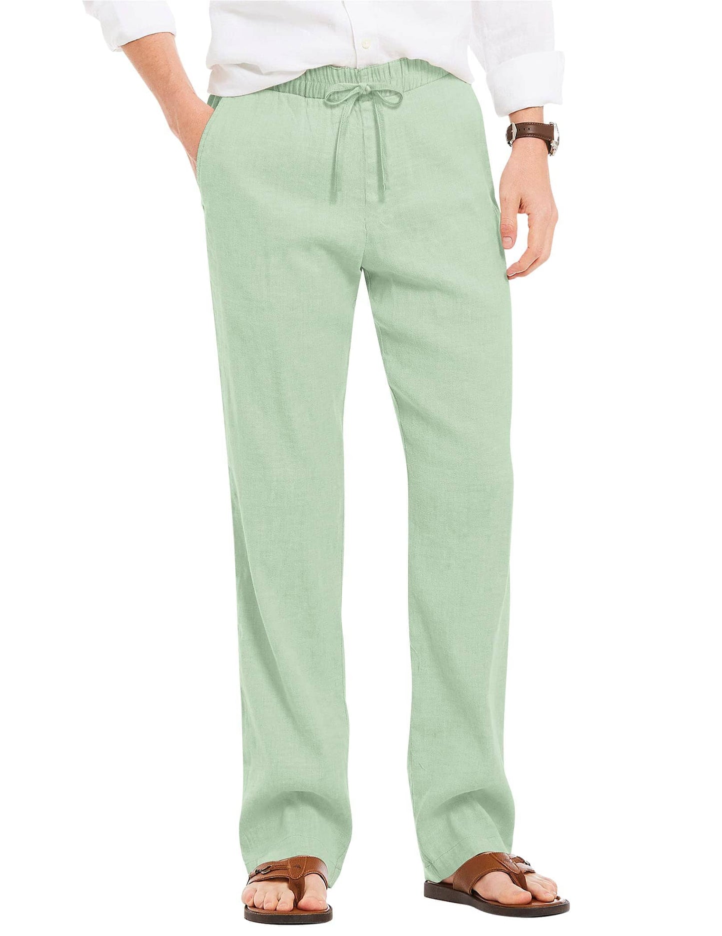 Linen Style Beach Yoga Trousers