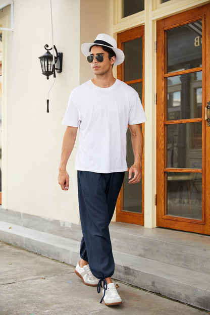 Cotton Linen Style Loose Yoga Pants